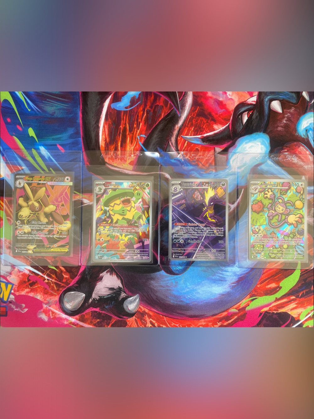 Pokémon- Lot of 4 Illustration Rares from Phantasmal Flames
